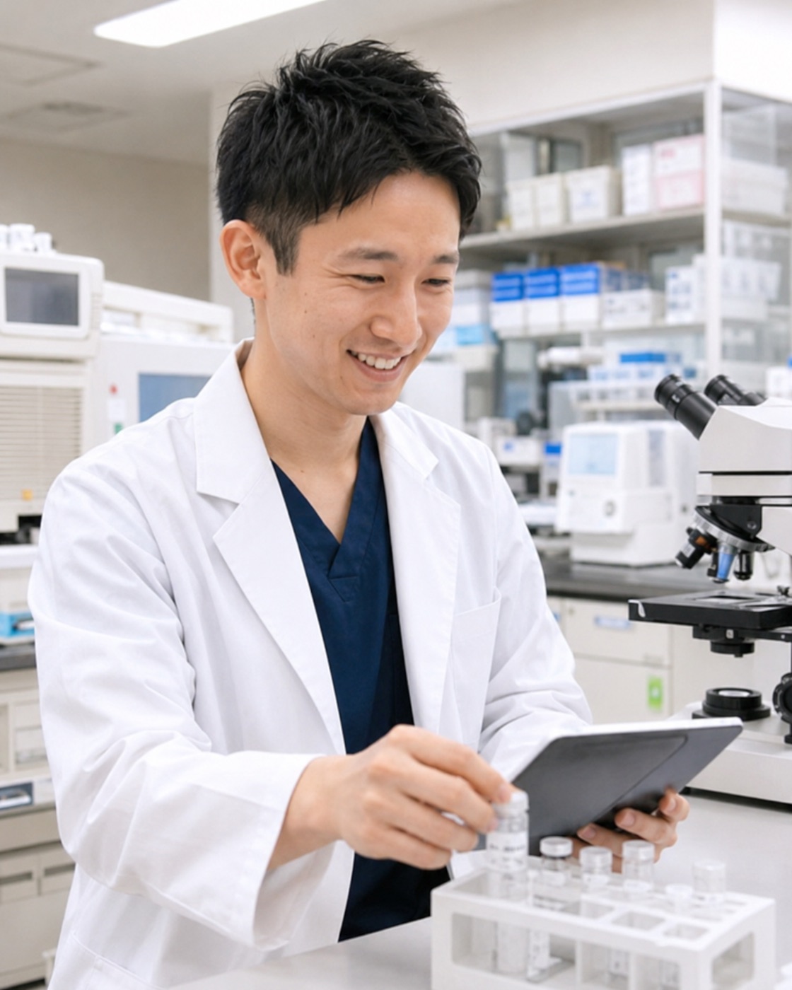 臨床検査技師の仕事の様子